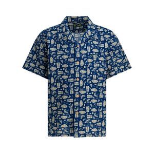 MONTBELL Men's Long Sleeve Sun Protective Shirt Men BLUE Shirts